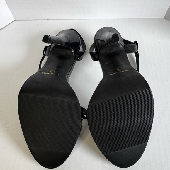 Ellie Black Sexy Strappy Heel, sz 10 - Picture 5 of 6